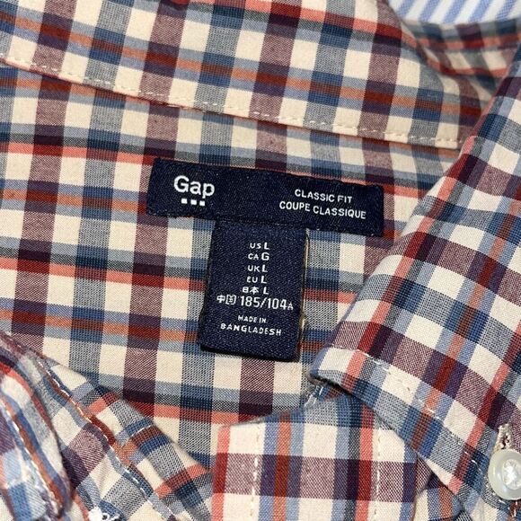 GAP Stafford Merona Men’s Casual Button Down Shirt Bundle Long Sleeve Size Large - Picture 3 of 4